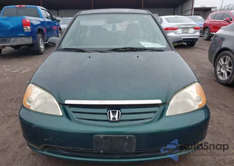 2001 Honda Civic Lx из США, поврежденный, VIN 1HGES16591L073815
